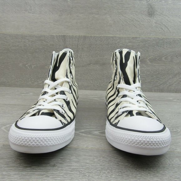 Converse CTAS HI Top Zebra Striped Sneakers - Picture 4 of 9